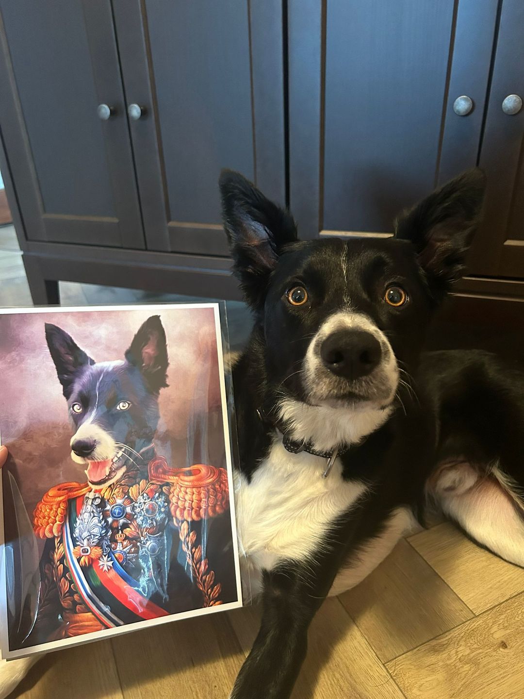 Customer photo review of The First Lieutenant: Custom Pet Portrait