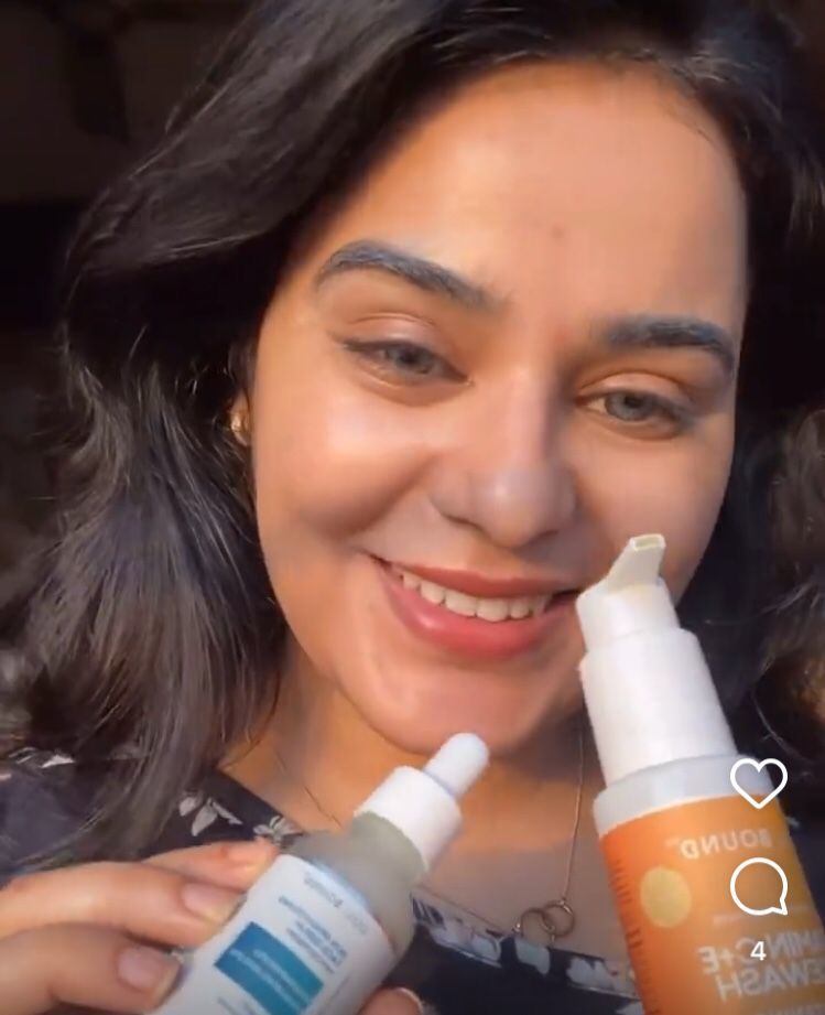 Customer photo review of Skin Brightening Face Serum