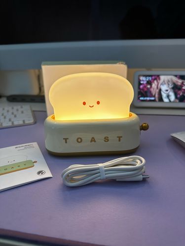 Customer photo review of Mini Toaster Desk Light
