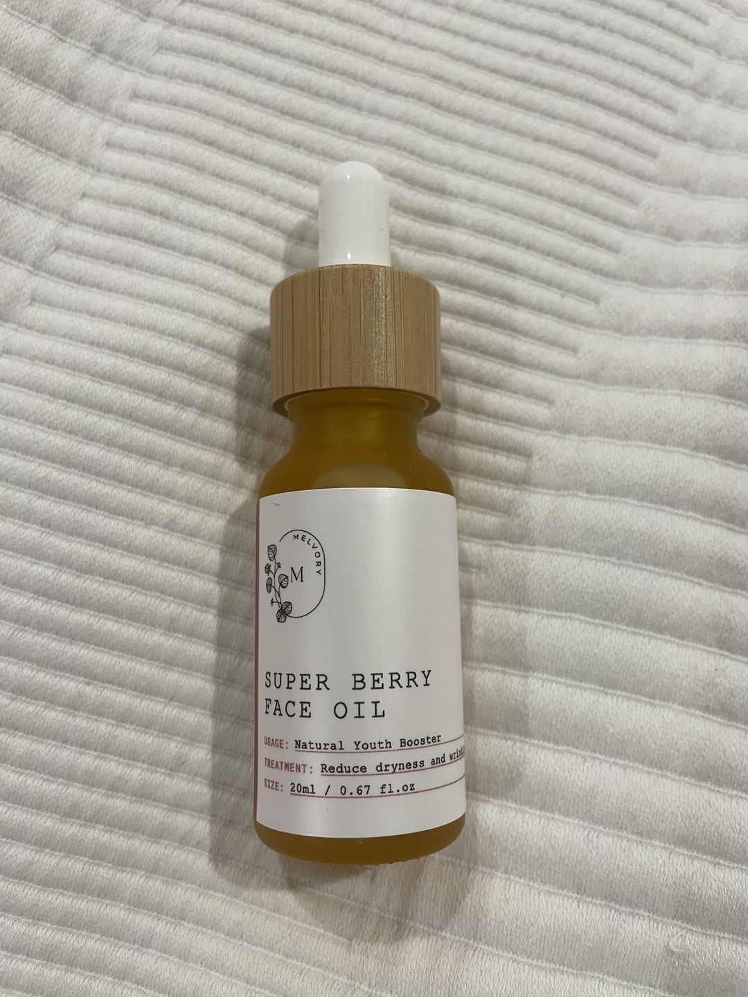 Customer photo review of Super Berry Face Oil