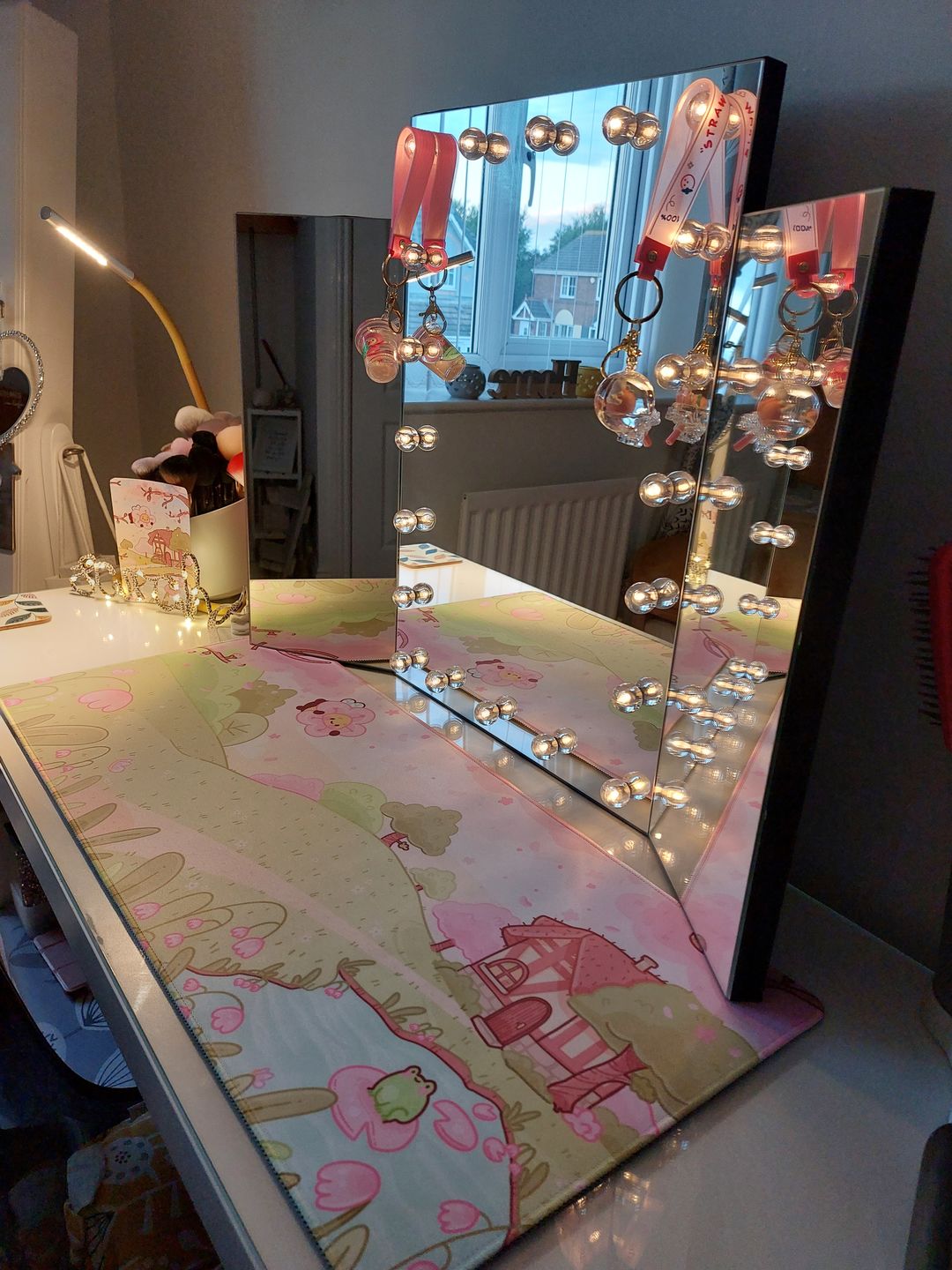 Customer photo review of Large Sakura Scene Bumblebutt Cherry Blossom Gaming Mousemat