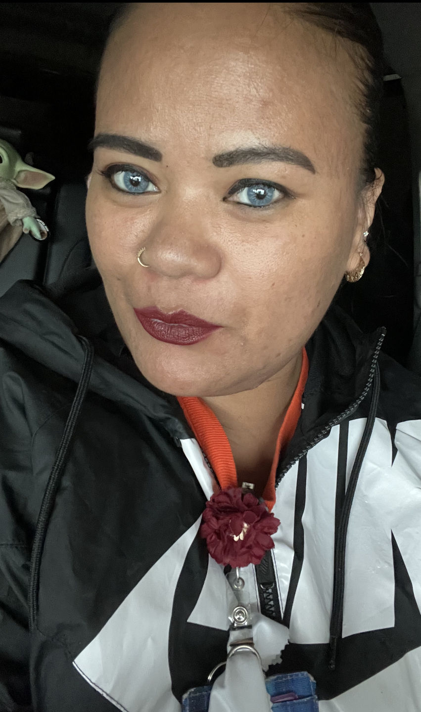 Customer photo review of Love Story Oxytocin Blue Prescription Coloured Contact Lenses