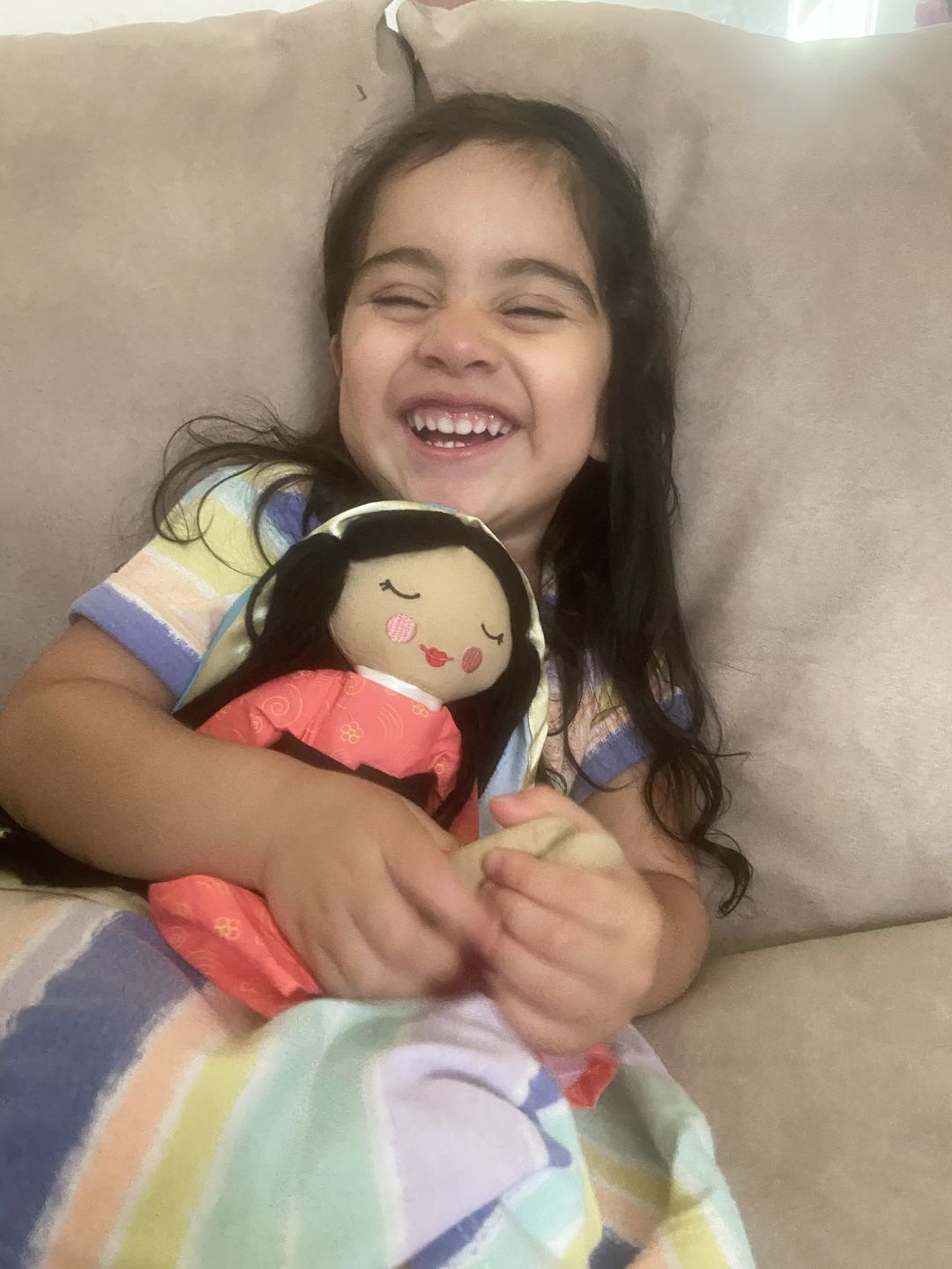 Customer photo review of Our Lady of Guadalupe Rag Doll