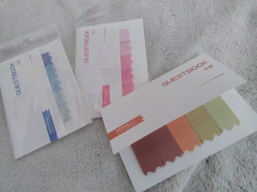 Customer photo review of Gradient Color Index Sticky Notes