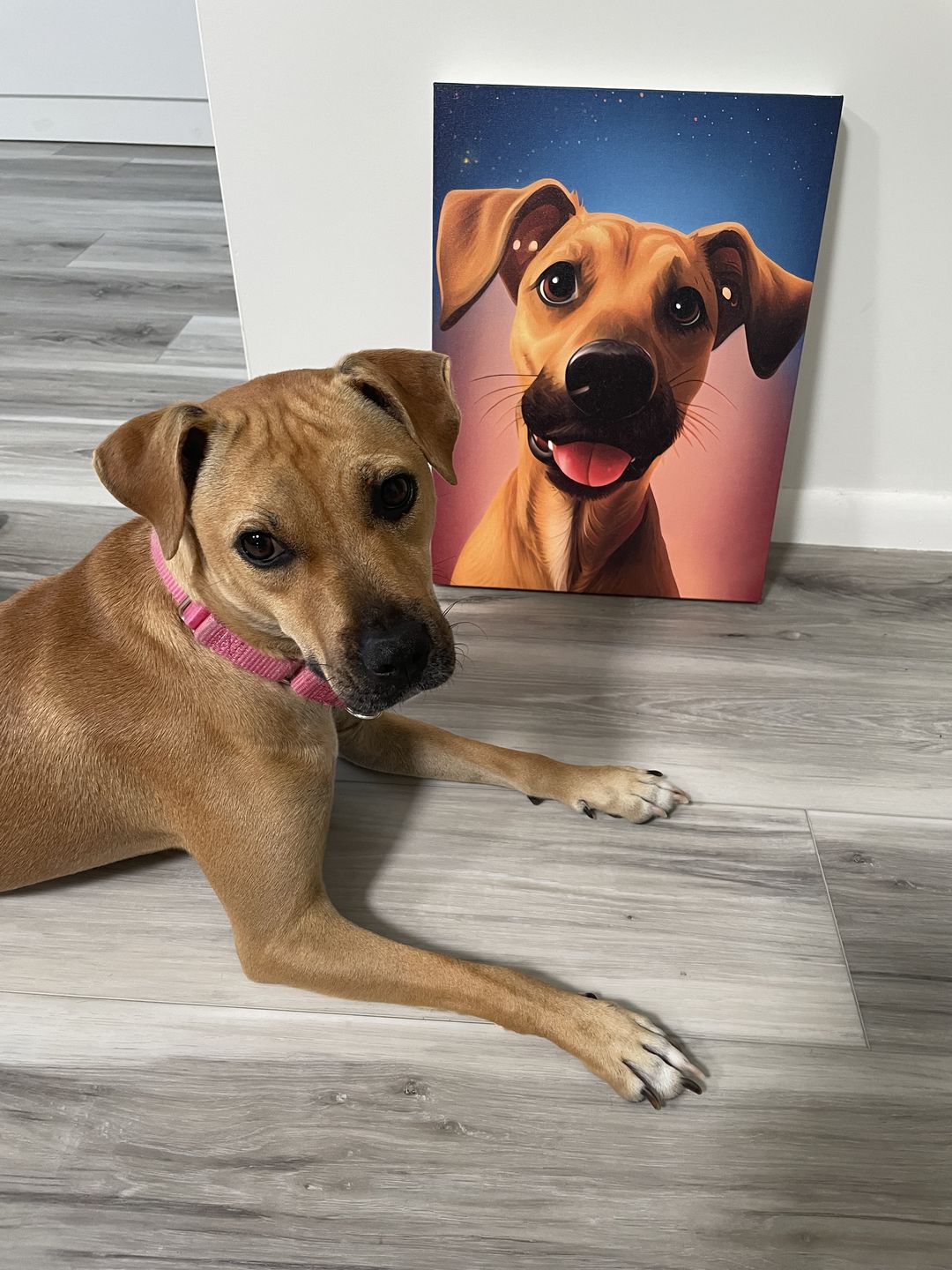 Customer photo review of Custom Pet Portrait