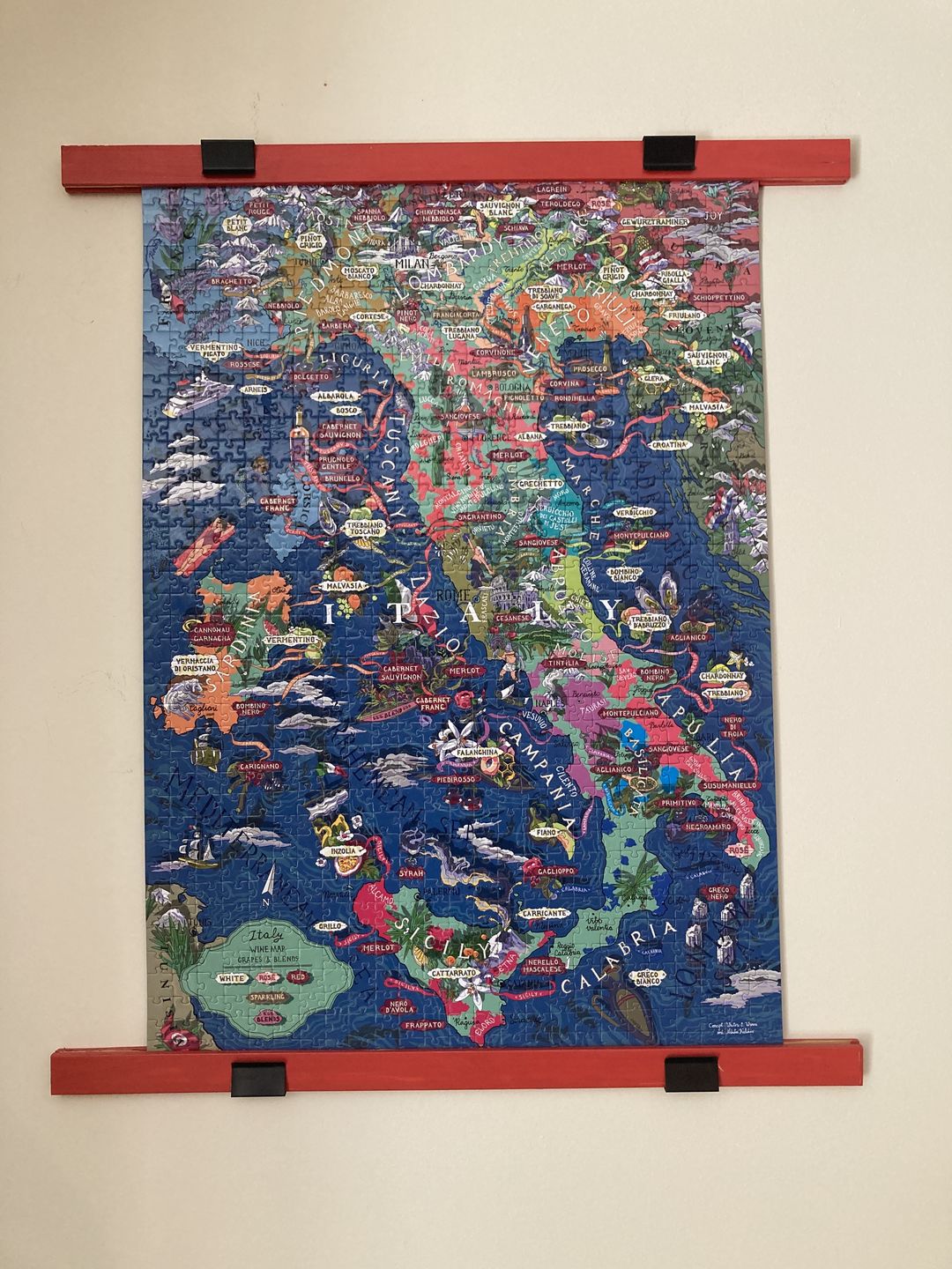 Customer photo review of Wine Puzzle - Italy