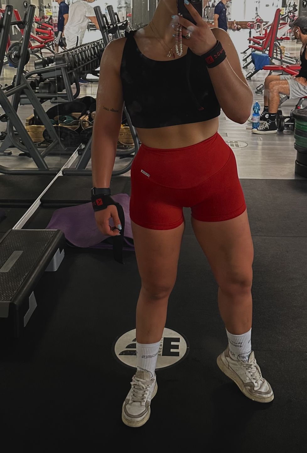 Customer photo review of Shorts CALIPSO Rosso Lampone Costine