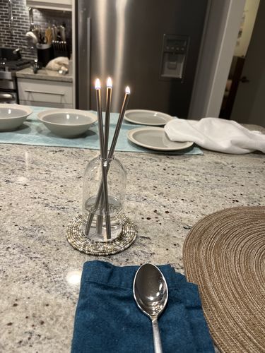 Customer photo review of KIT Felicity - La tua candela per sempre