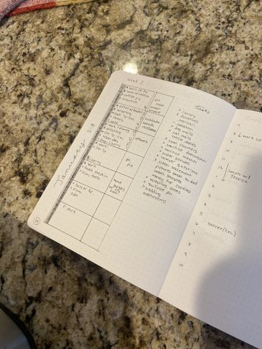 Customer photo review of 500 PAGE A5 TOMOE RIVER NOTEBOOK - DOT GRID