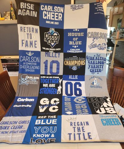 Customer photo review of Classic T-Shirt Blanket
