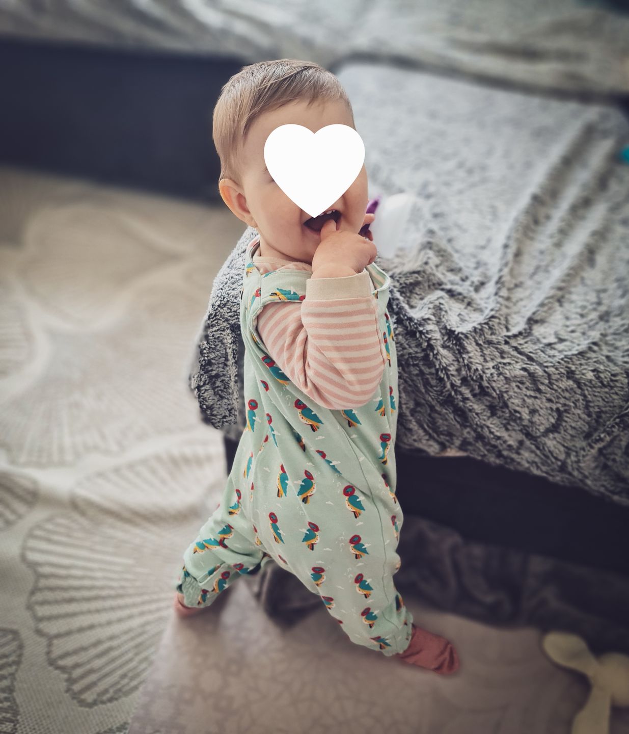 Customer photo review of Little Woodpecker Playdays Dungarees