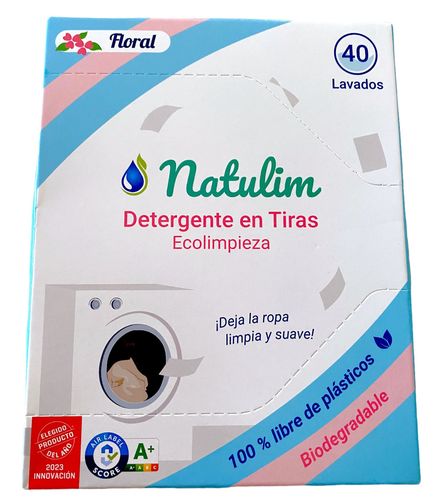 Customer photo review of Eco-Tiras de Detergente 40 lavados Natulim