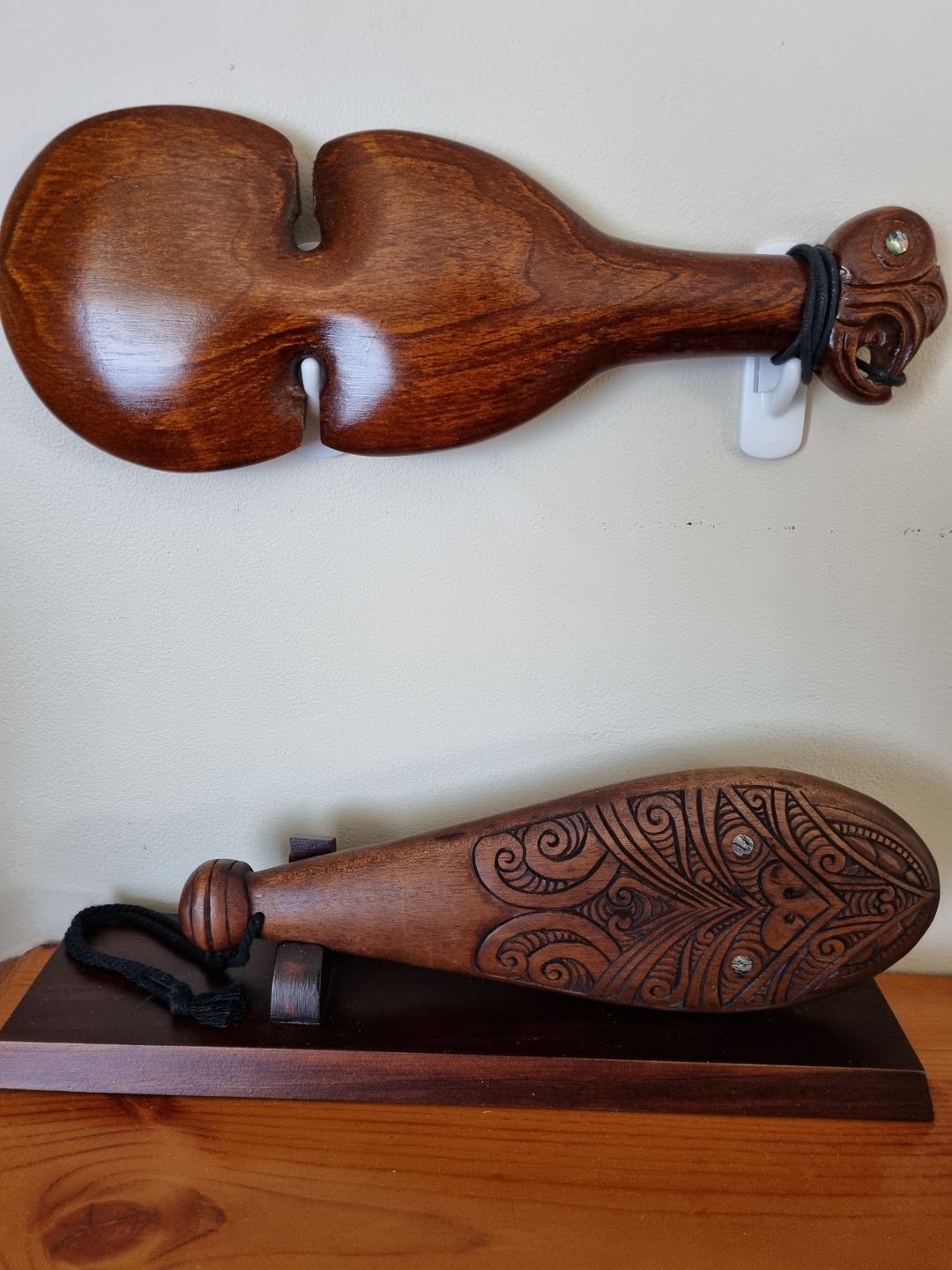 Customer photo review of Mahogany Maori Replica Patu