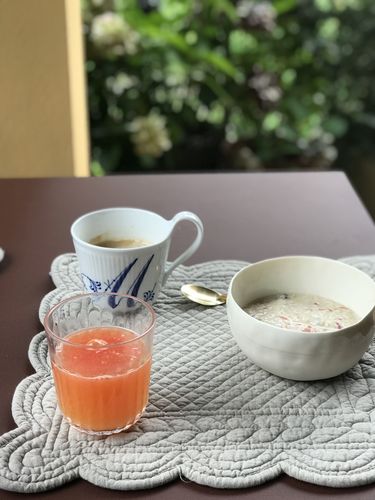 Customer photo review of Breakfast bowl, white porcelain | ready to ship