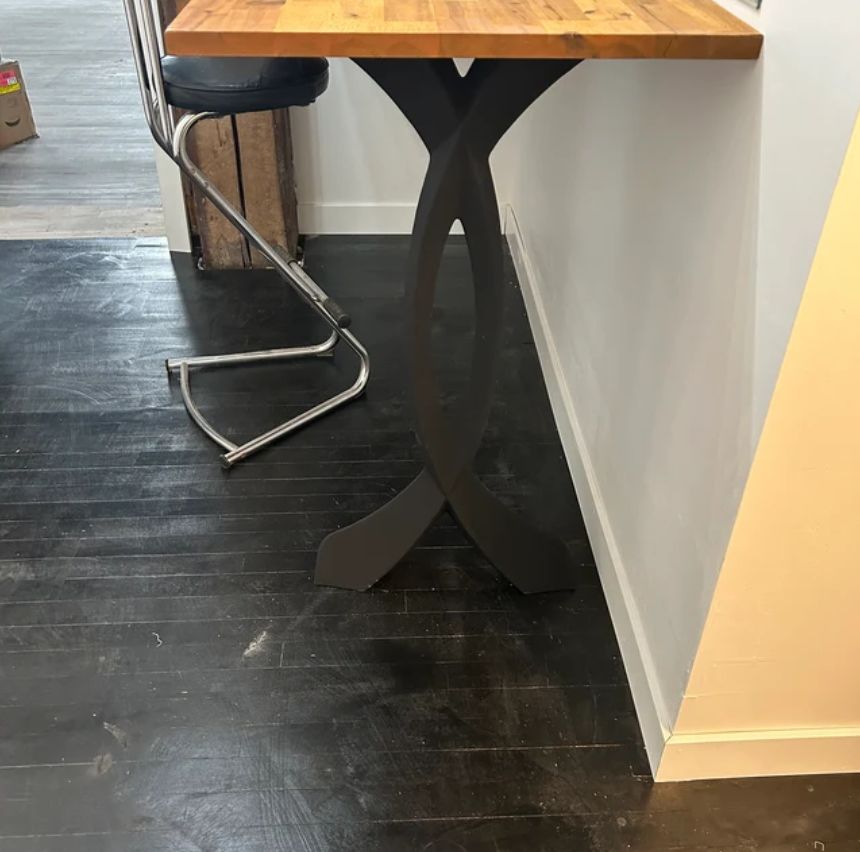 Customer photo review of Metal Counter & Bar Table Legs - Curva