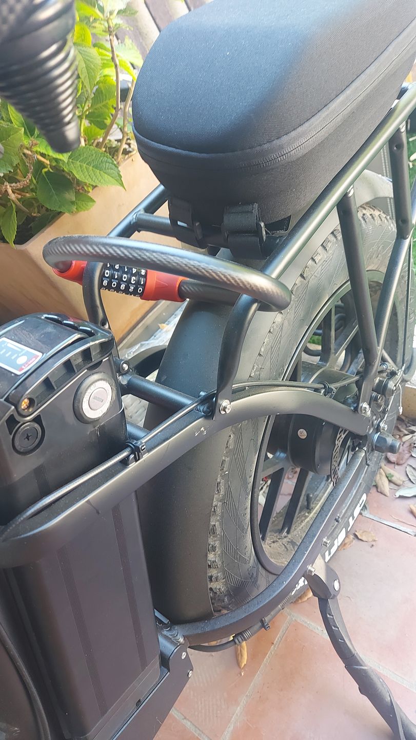 Customer photo review of VAKOLE Bike Lock Steel Five-digit Code Anti-theft 1.72CM Bold Cable Password Lock