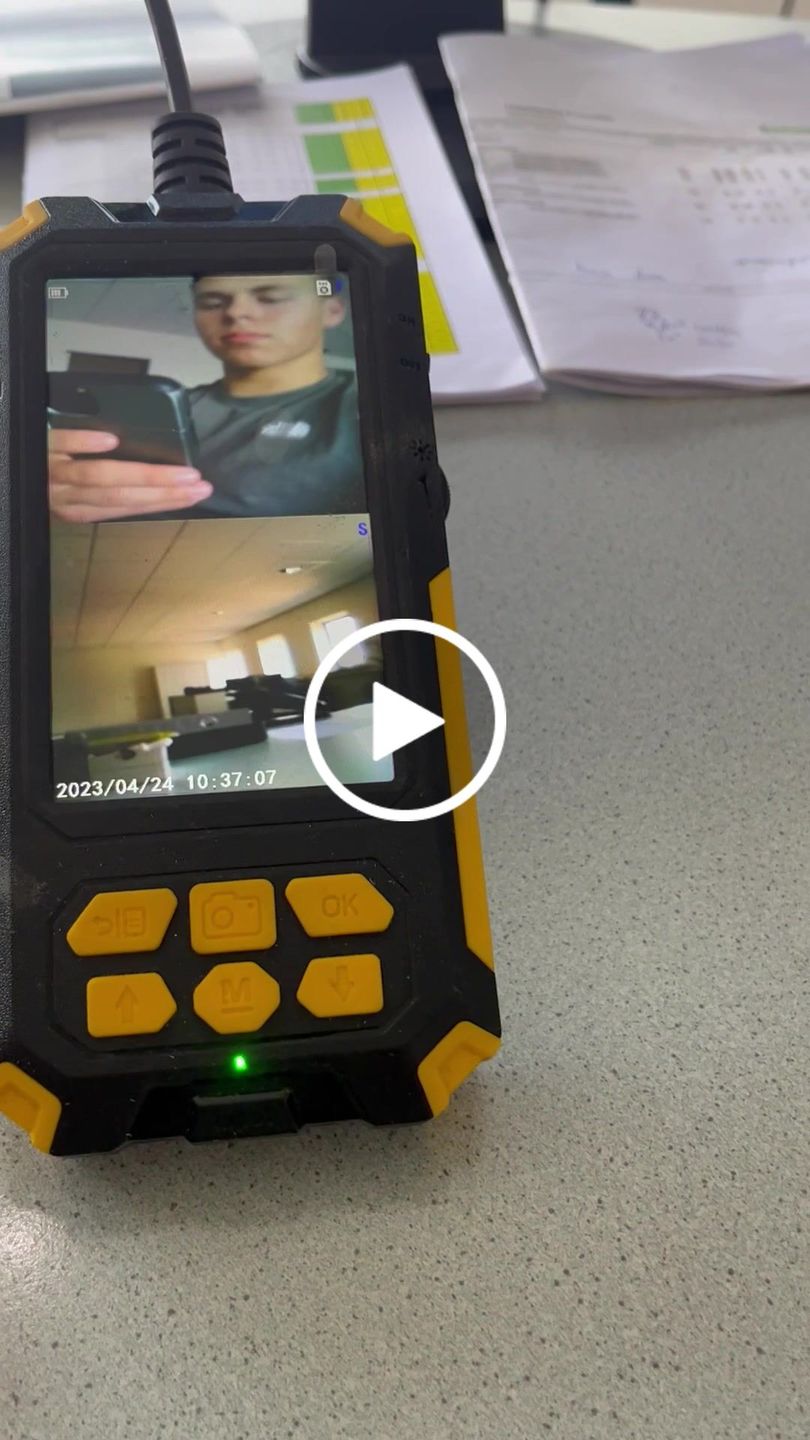 Customer video review of Webvision Endoskop Kamera mit 5,0"-Bildschirm - FullHD 5MP Doppellinse - 8mm Linse - 1/5/10M Kabel - IP68