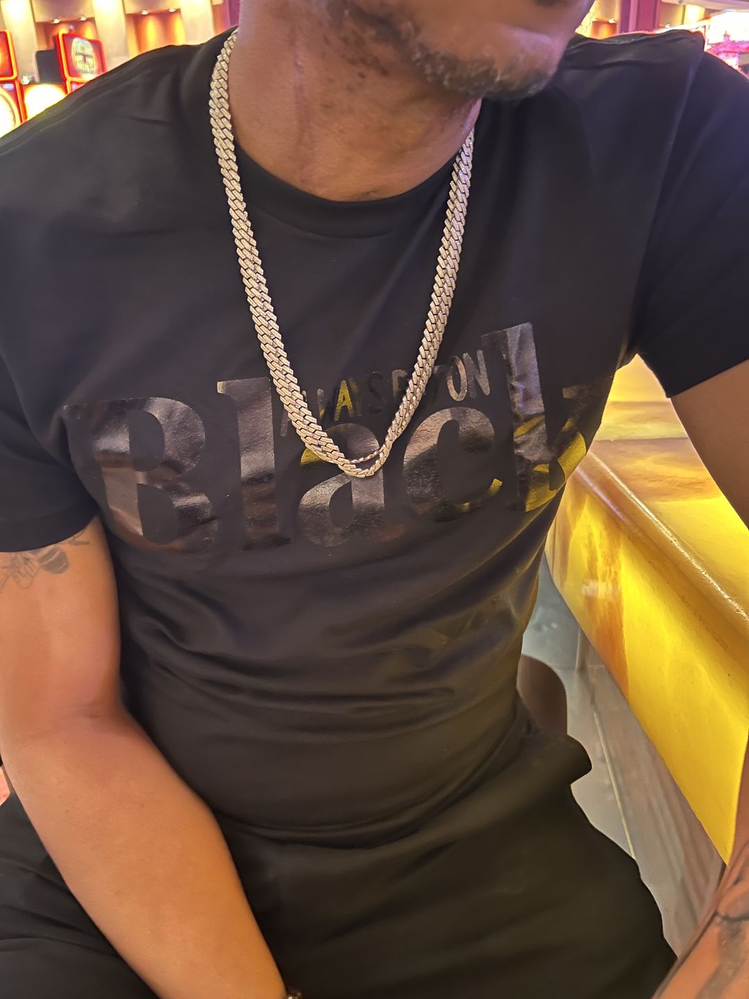 Customer photo review of Always Bet On Black (Black Foil)