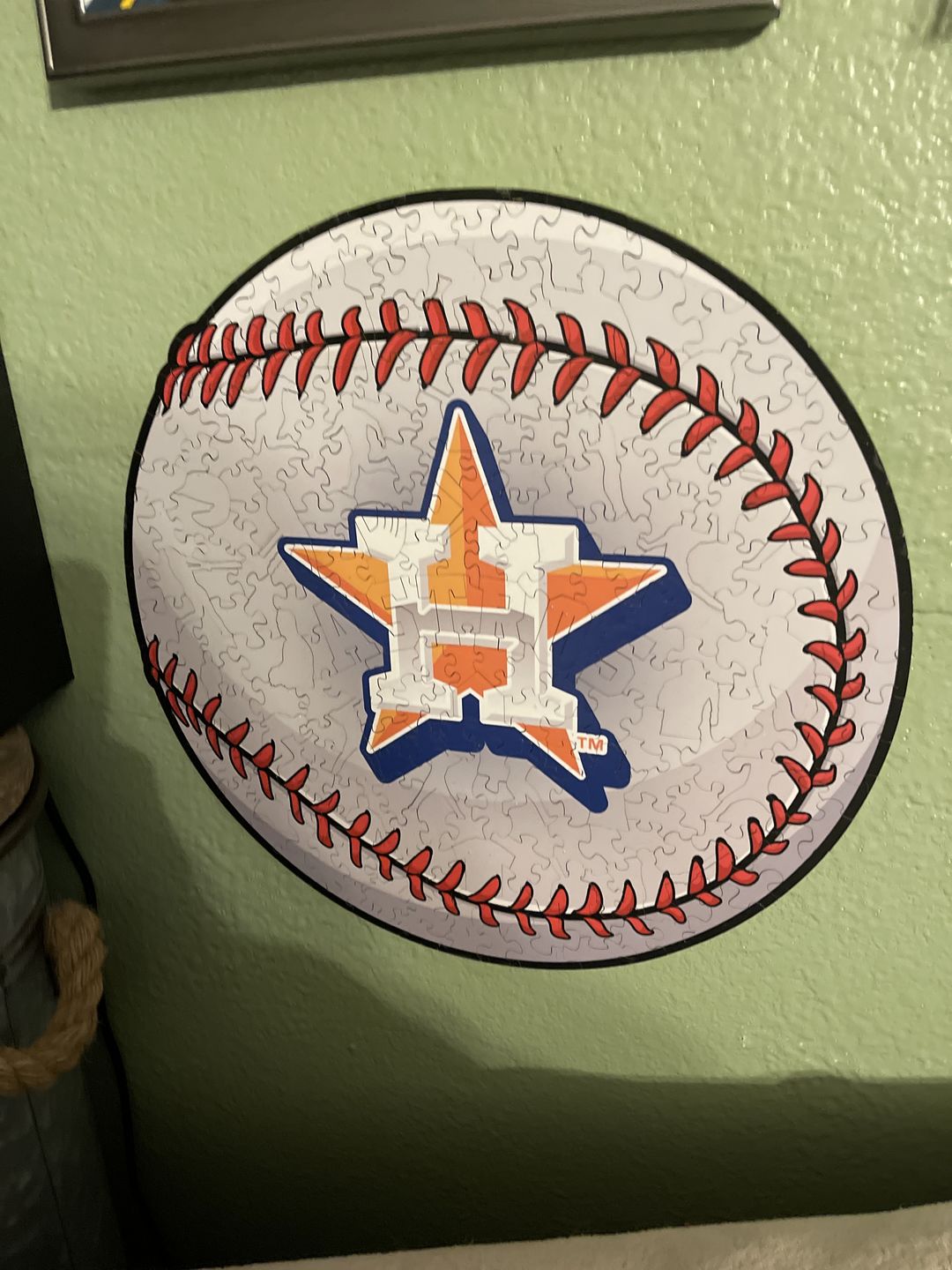 Customer photo review of Houston Astros® - Official Wooden Puzzle