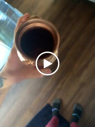Customer video review of Hammered Pure Copper Water Bottle