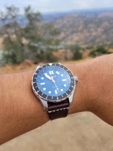 Customer photo review of Jedburgh Leather Watch Strap