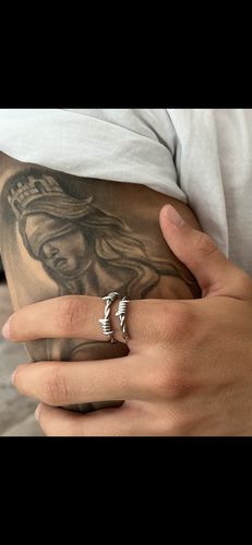 Customer photo review of Barbed Wire Ring