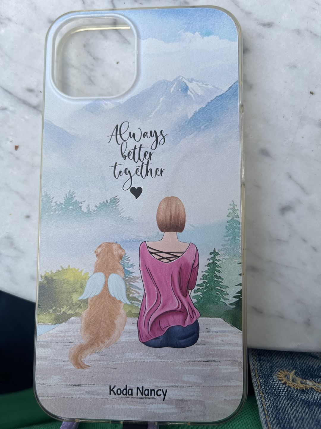 Customer photo review of Onderweg met huisdier - Gepersonaliseerd Telefoonhoesje