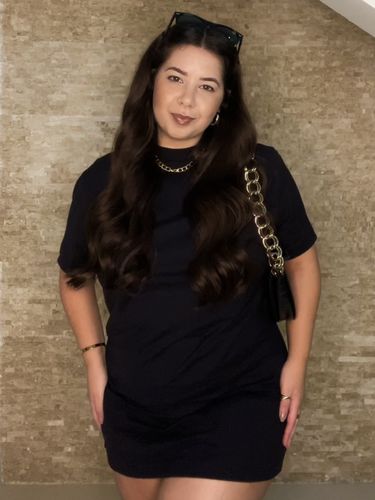 Victoria S. review of Vestido Camisetão Gerânio image 1 out of 1