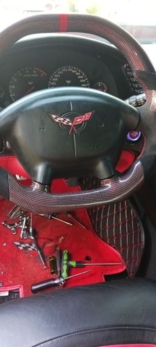 Customer photo review of 1997-2004 C5 Chevy Corvette Custom Carbon fiber Steering Wheel