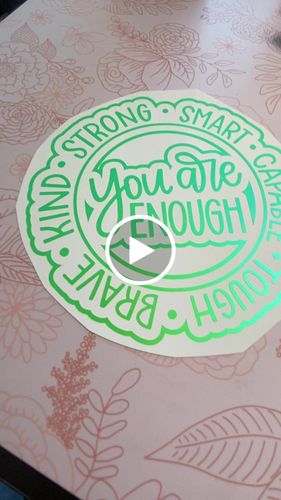 Customer video review of Pearlescent Opal Adhesive Vinyl