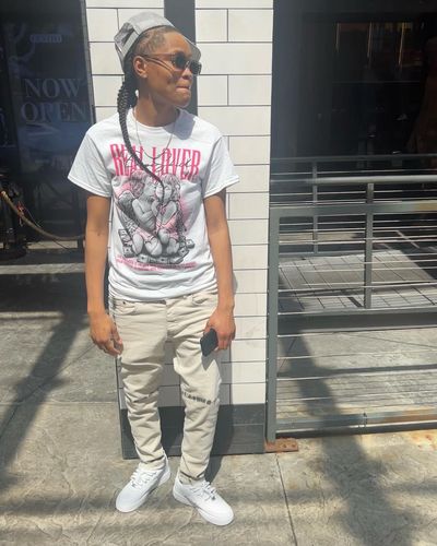 Customer photo review of Triple Pink Dunk Low DopeSkill T-Shirt Real Lover Graphic