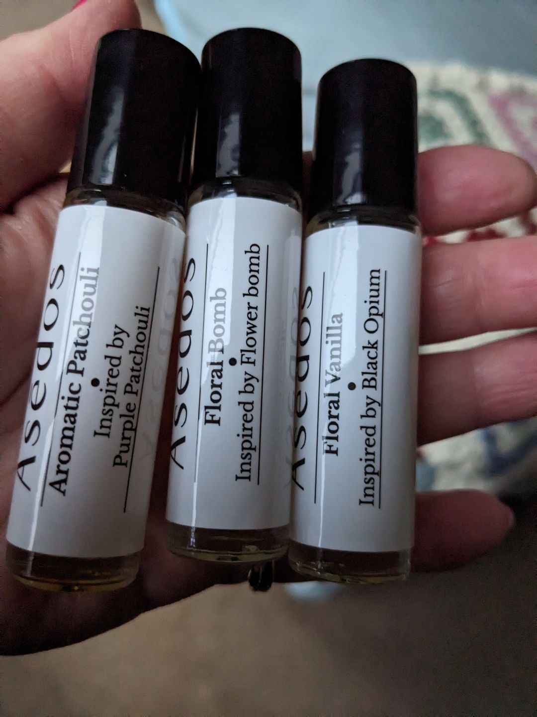 Customer photo review of FLORAL VANILLA PERFUME OIL