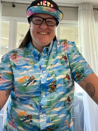 Customer photo review of Captain Planet "Powers Combined!" – KUNUFLEX Short Sleeve Shirt