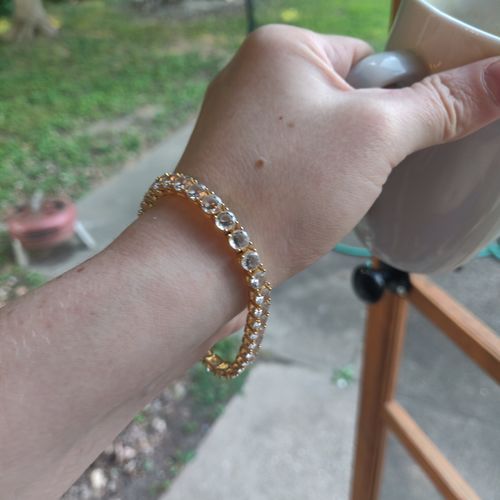 Customer photo review of Tennis Bracelet (Gold) 5mm