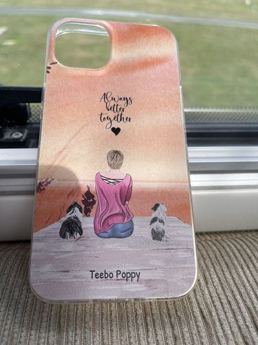 Customer photo review of Together with my pet - Personalised phone case