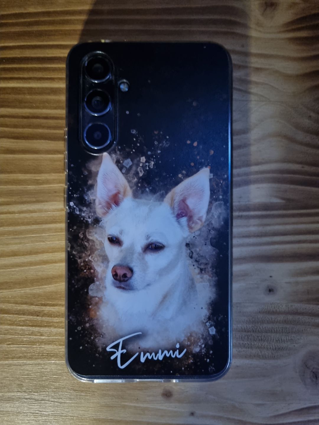 Customer photo review of Personalisierte Portrait Handyhülle – Aquarell Stil