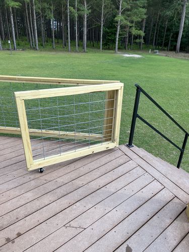 Customer photo review of Indoor/Outdoor Handrail Kit for Stairs
