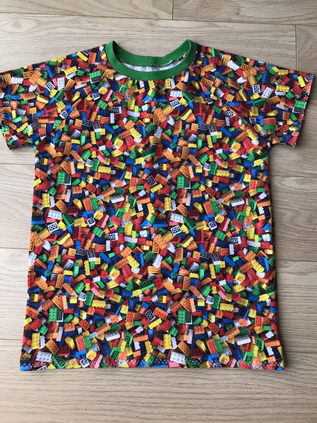Customer photo review of Lego Blocks Cotton Jersey Fabric