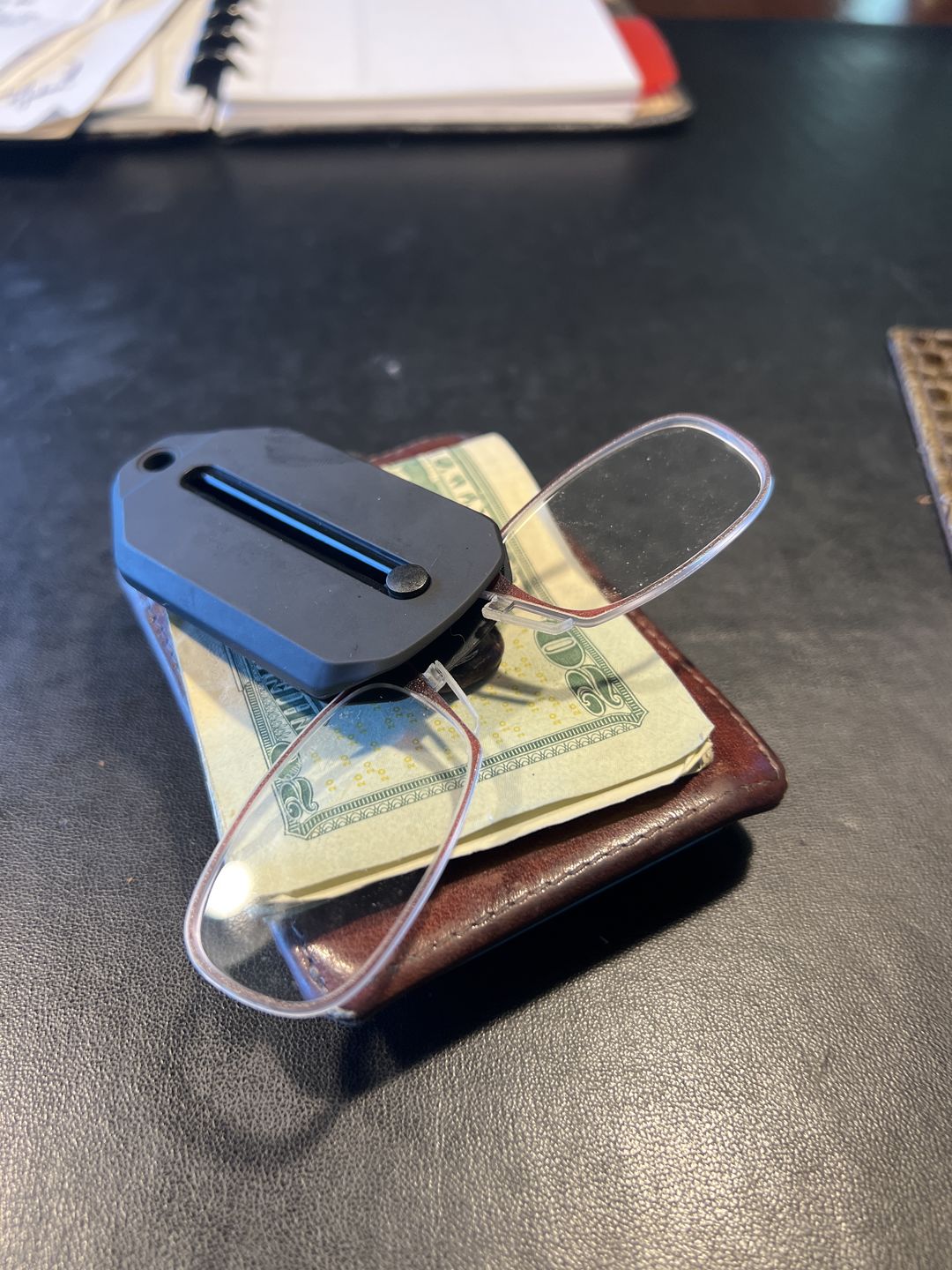 Customer photo review of Readers + Black Keychain Case