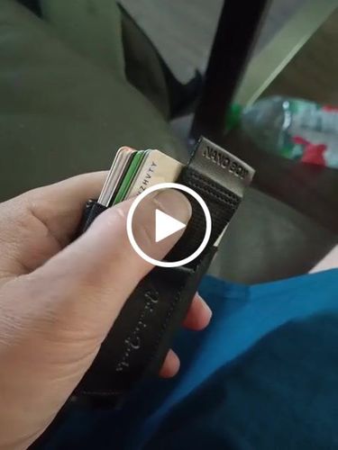 Customer video review of Nano Boy Pocket card holder wallet with leather coin pocket