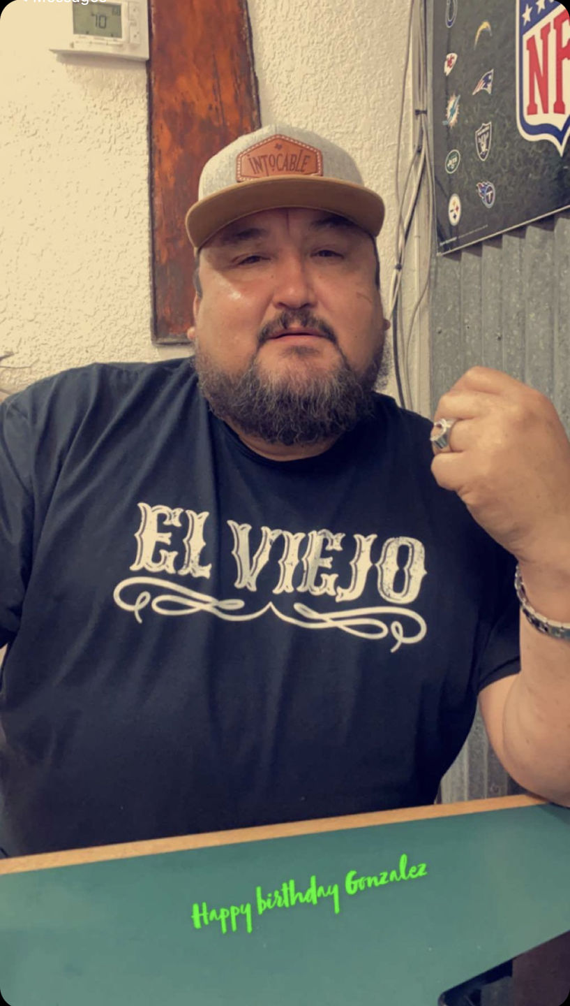 Customer photo review of The Original El Viejo Old School Tee