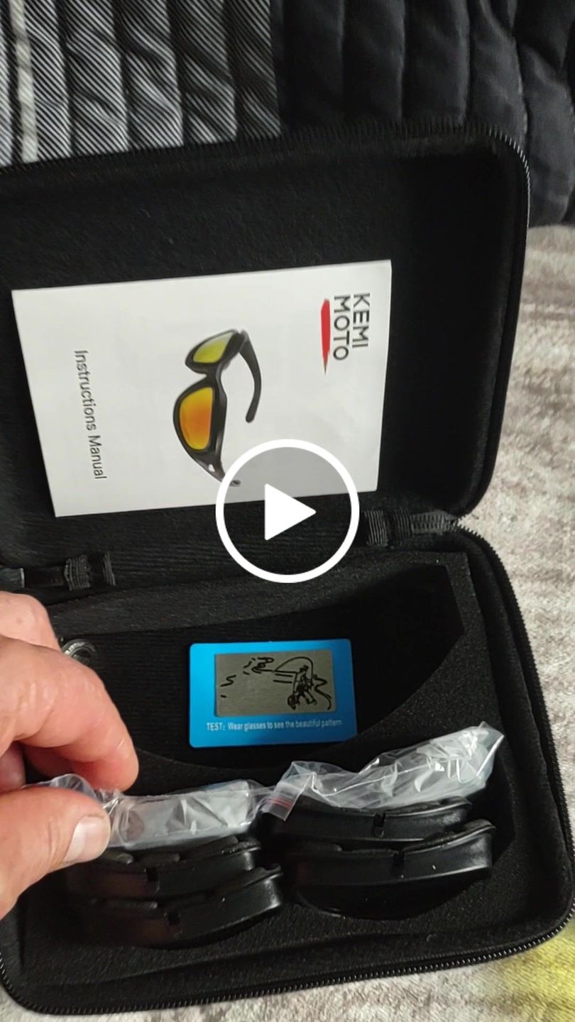 Customer video review of Durable Polarized Riding Goggles - 4 Lens Kit