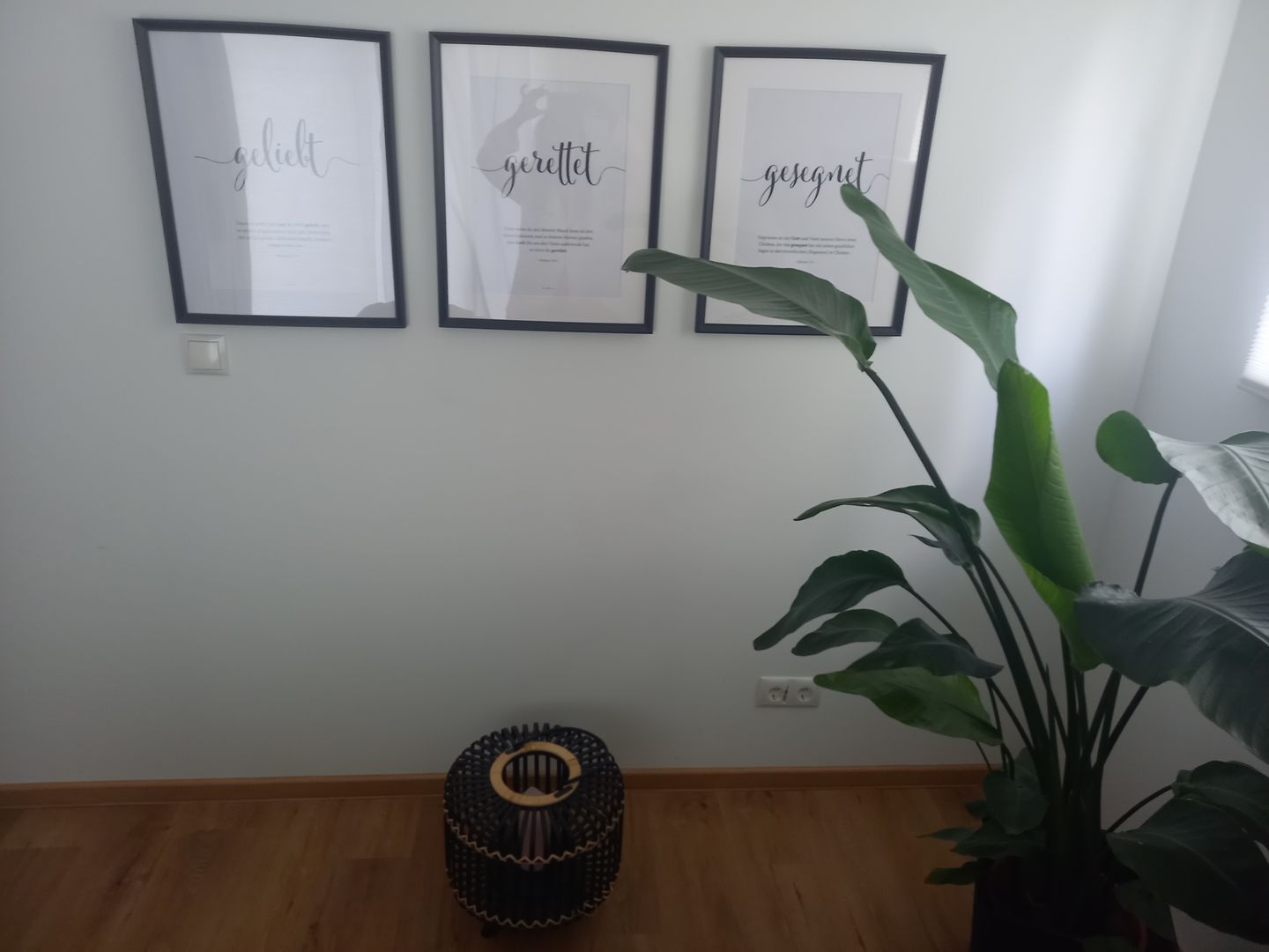 Customer photo review of Poster "geliebt gerettet gesegnet" · 3er Set · Bibelverse