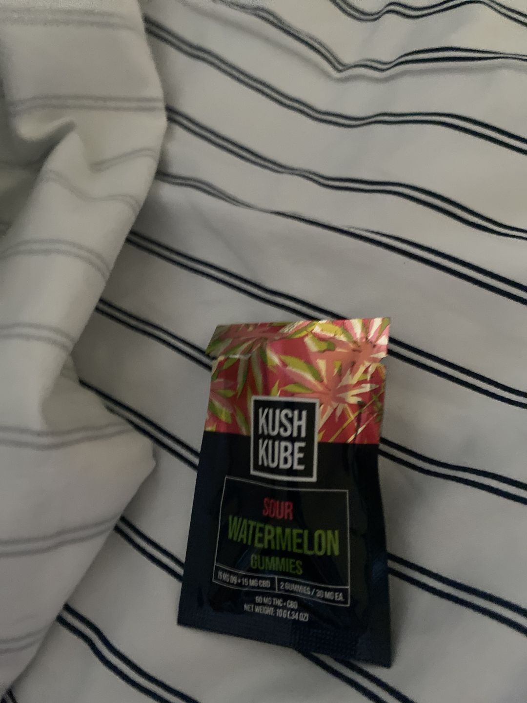 Customer photo review of Sour Watermelon - 10 Gummy Pack