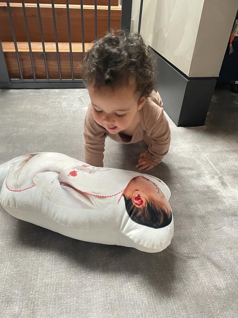 Customer photo review of Photo Birth Pillow