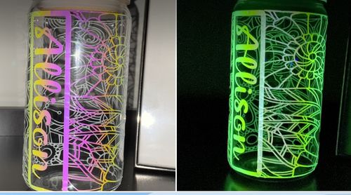 Customer photo review of Opal Glow in the Dark Vinyl