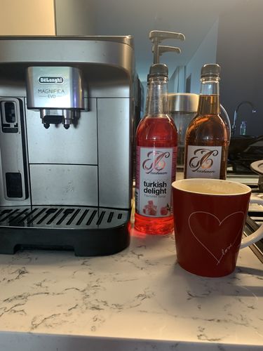 Customer photo review of Turkish Delight Coffee Syrup