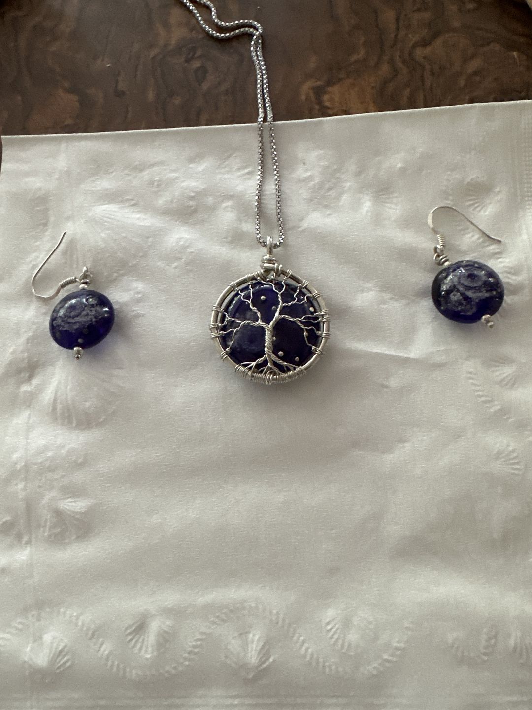 Customer photo review of Starry Galaxy Tree of Life Pendant with Cremains