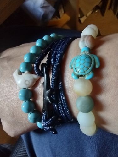 Customer photo review of "Turtle" tracking bracelet