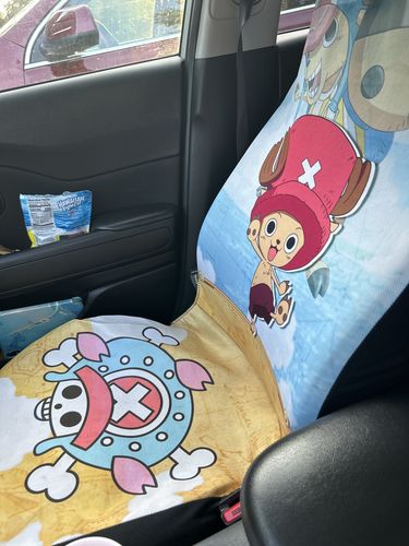 Customer photo review of Tony Tony Chopper Car Seat Covers Custom One Piece Map Anime Car Accessories